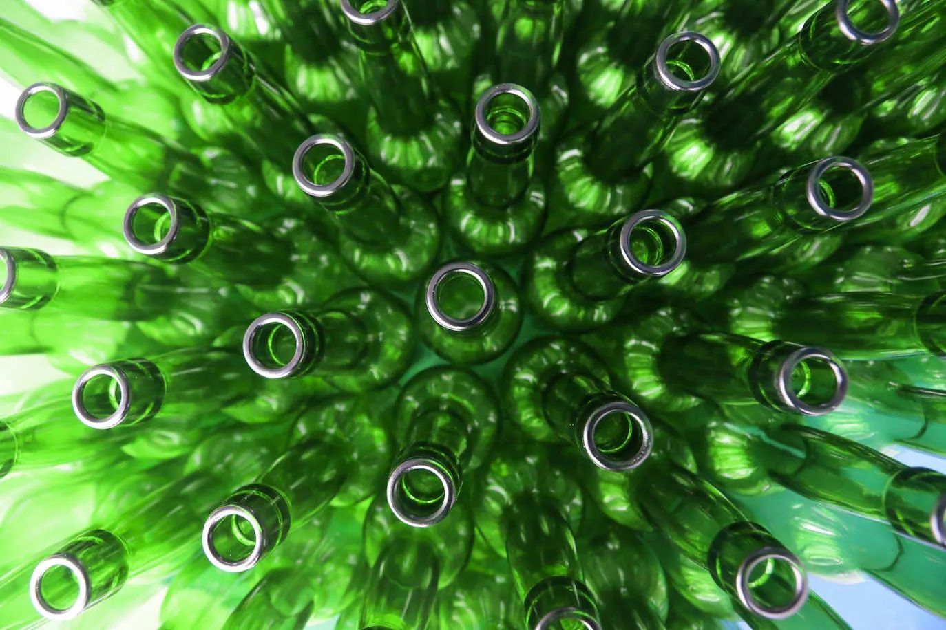 botellas verde de sidra