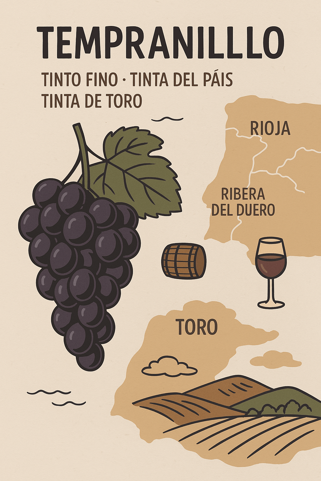 Origen y distribución geográfica tempranillo
